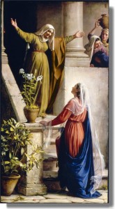 María visita a Elizabet por Greg Olsen