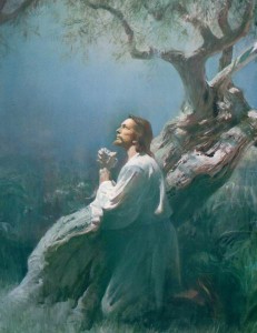 Jesús en el Jardín de Getsemaní Mormon