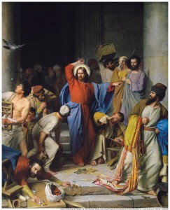 Jesus Christ Cleanses the Temple Mormon