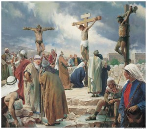 Crucifixión-Cristo-Cruz-Mormón